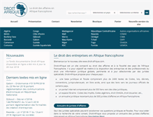 Tablet Screenshot of droit-afrique.com